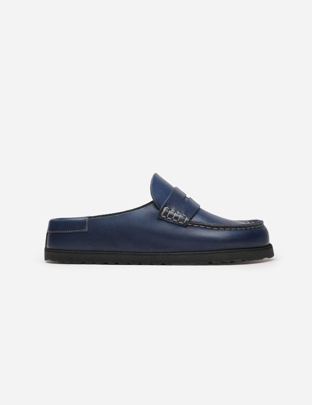 Birkenstock 1774 Naples Wrapped Natural Leather Oiled " Midnight Navy"