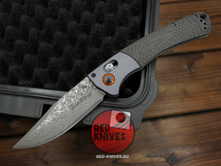 Нож Benchmade Crooked River Carbon A+++ GRAY Damascus