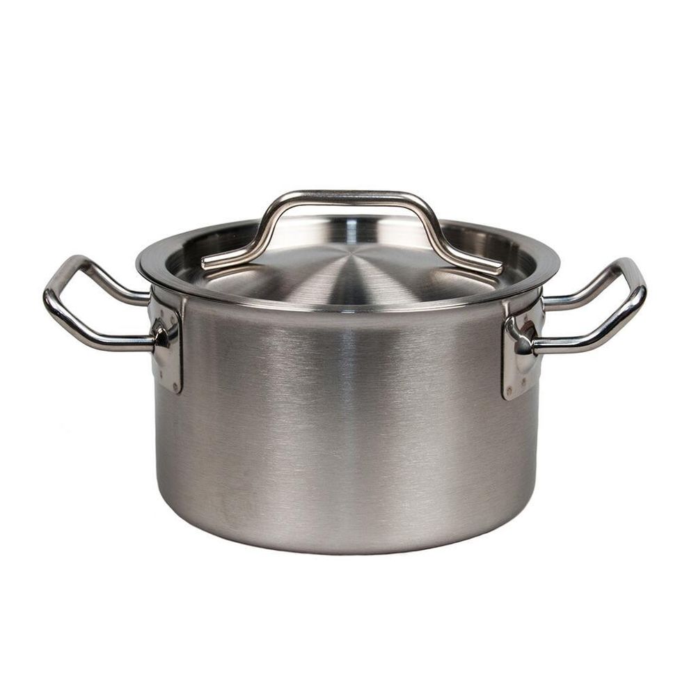 Кастрюля 1,3 л 14*8,5 см с крышкой нерж. ИНДУКЦИЯ P.L. Proff Cuisine