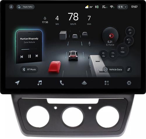 Магнитола для Skoda Yeti 2009-2018 (кондиционер) - Teyes CC4-PRO монитор 13" 2K QLED на Android 13, Быстрейшая, Snapdragon 778G, ИИ, CarPlay, DSP, 4G SIM-слот