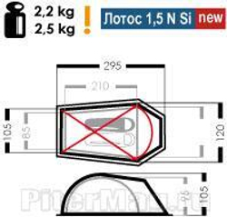Палатка Normal Лотос 1,5 N Si