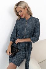 Платье Милана (синий/серый) Р11-1248/2 Nikol