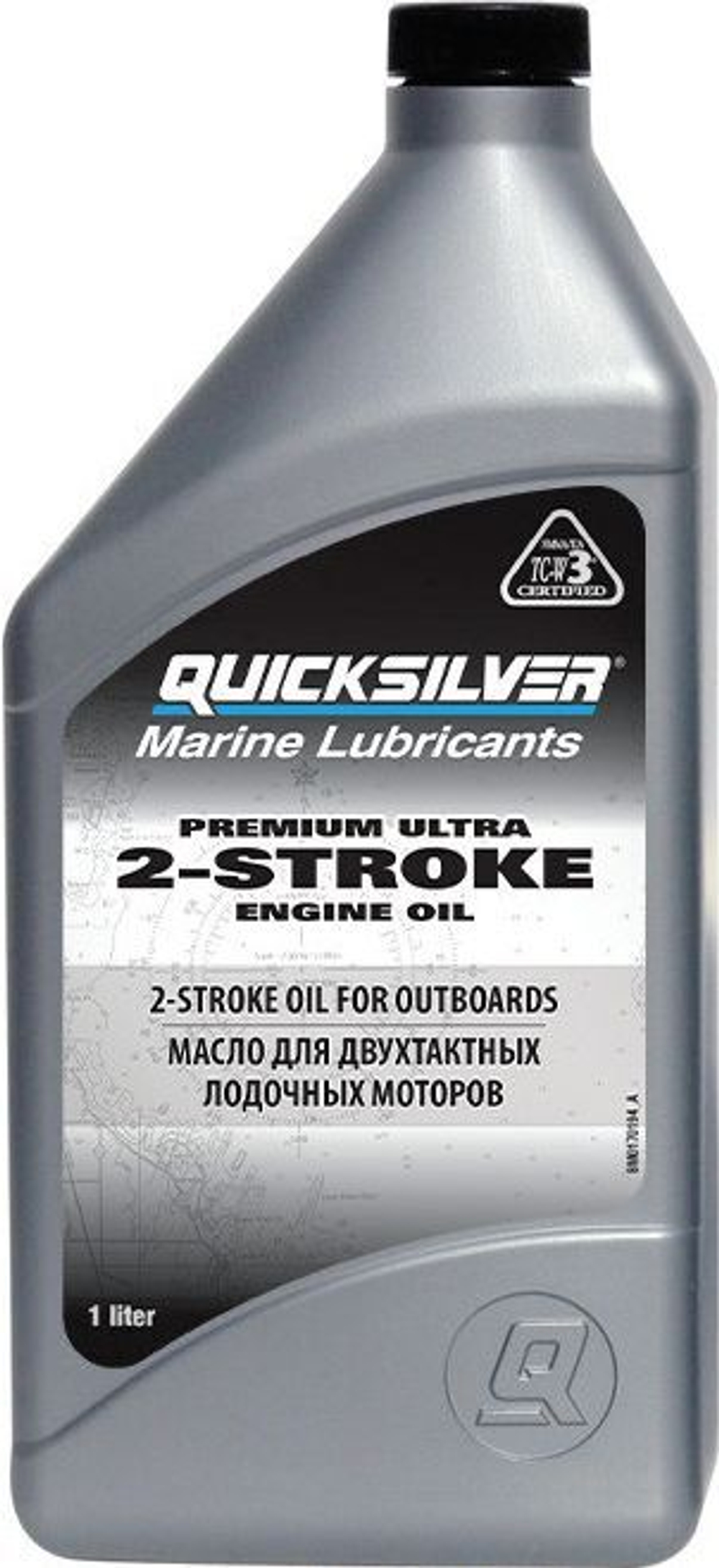 Масло 2-тактное QUICKSILVER  Premium Plus TC-W3 1л