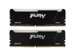 Оперативная память Kingston Fury Beast Black RGB KF432C16BB2AK2/16WP, DDR4 2х 16ГБ 3200 МГц, DIMM, RTL