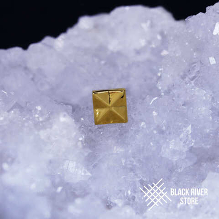 Square Geometry PVD Yellow-