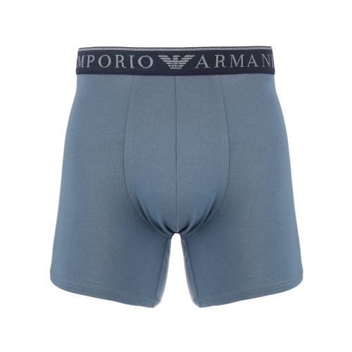 Набор мужских трусов боксеров 2в1 (серый, серо-голубой) Emporio Armani 111912_4F720 15349