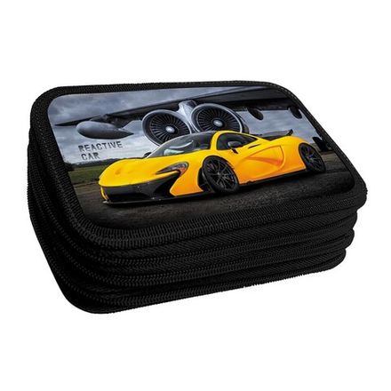 Пенал 3 отделения 205*120 Канцбург Реактивная машина, ламинат