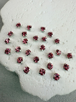 Шатоны 4 мм, Роза в серебре, 25 шт