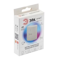 Датчик температуры и влажности воздуха ЭРА DM-03 для дома, беспроводной, на батарейках, SMART Zigbee | Датчики движения