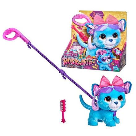 Hasbro FurReal Rockalots - Интерактивная музыкальная собачка на поводке F3507 / артикул   F3507  / GTIN 5010993931811