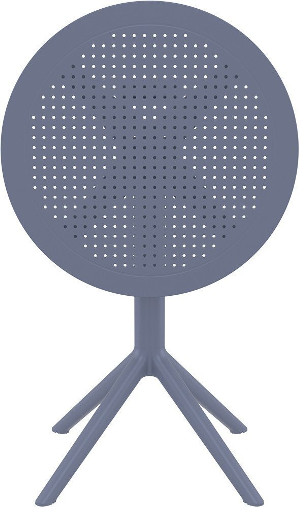 Комплект пластиковой мебели Siesta Contract Sky Folding 60 Cross, темно-серый