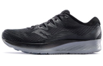 Saucony Ride ISO 2 cushioning low-top running shoes men's black and gray