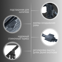 Модульная коляска BubaGO Pellegrino 3в1