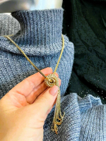 Кулон. Подвеска со стразами "Лучезарный узел" Цвет золото