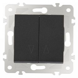 Выключатель для жалюзи без рамки Arte Milano 203 203.38-2.black