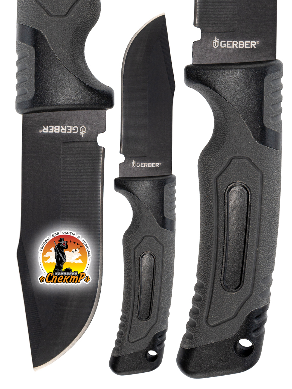 Нож туристический разделочный с фиксированным лезвием 120мм и стеклобоем/в ножнах.