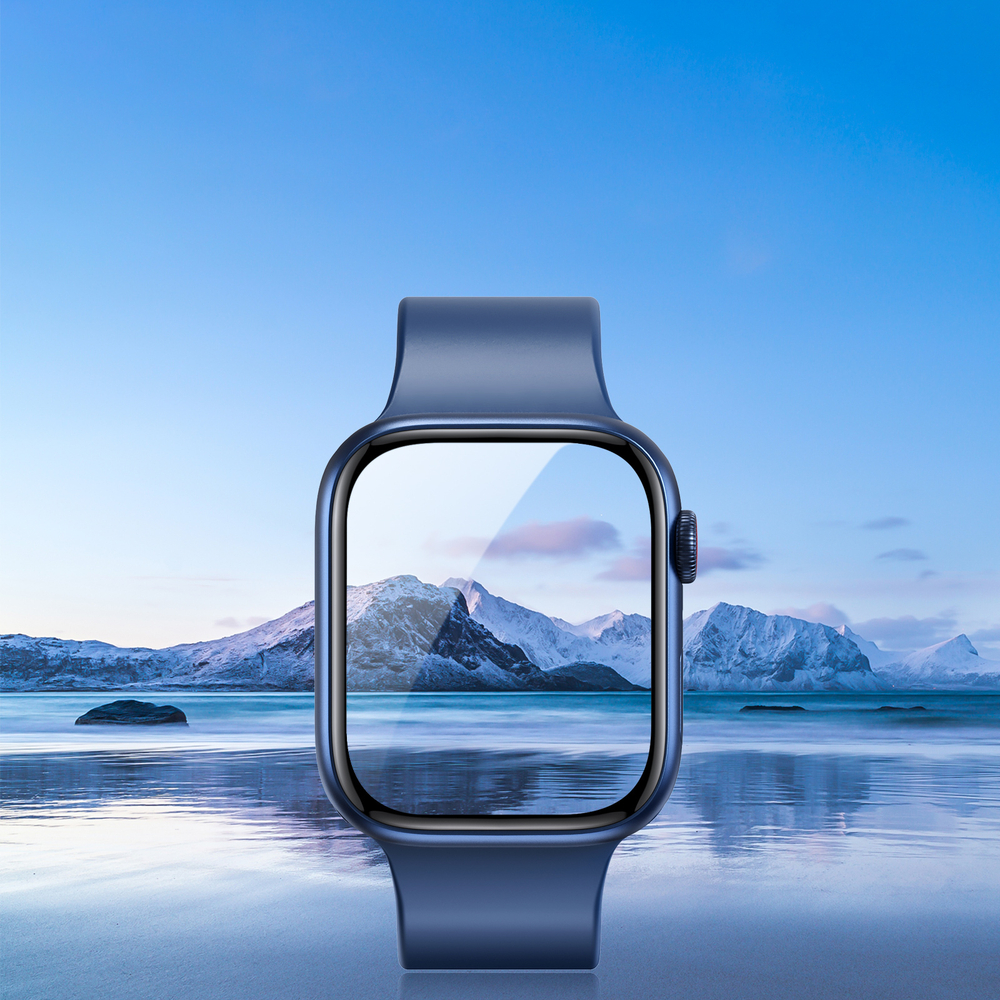 Защитная пленка (2шт.) от Dux Ducis для смарт часов Apple Watch Series 7, 8 и 9, размер 41мм, серия Pmma Screen Protector