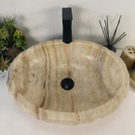 Каменная раковина из оникса Erozy Green EO-04735 (52*42*15) 0162 из натурального камня