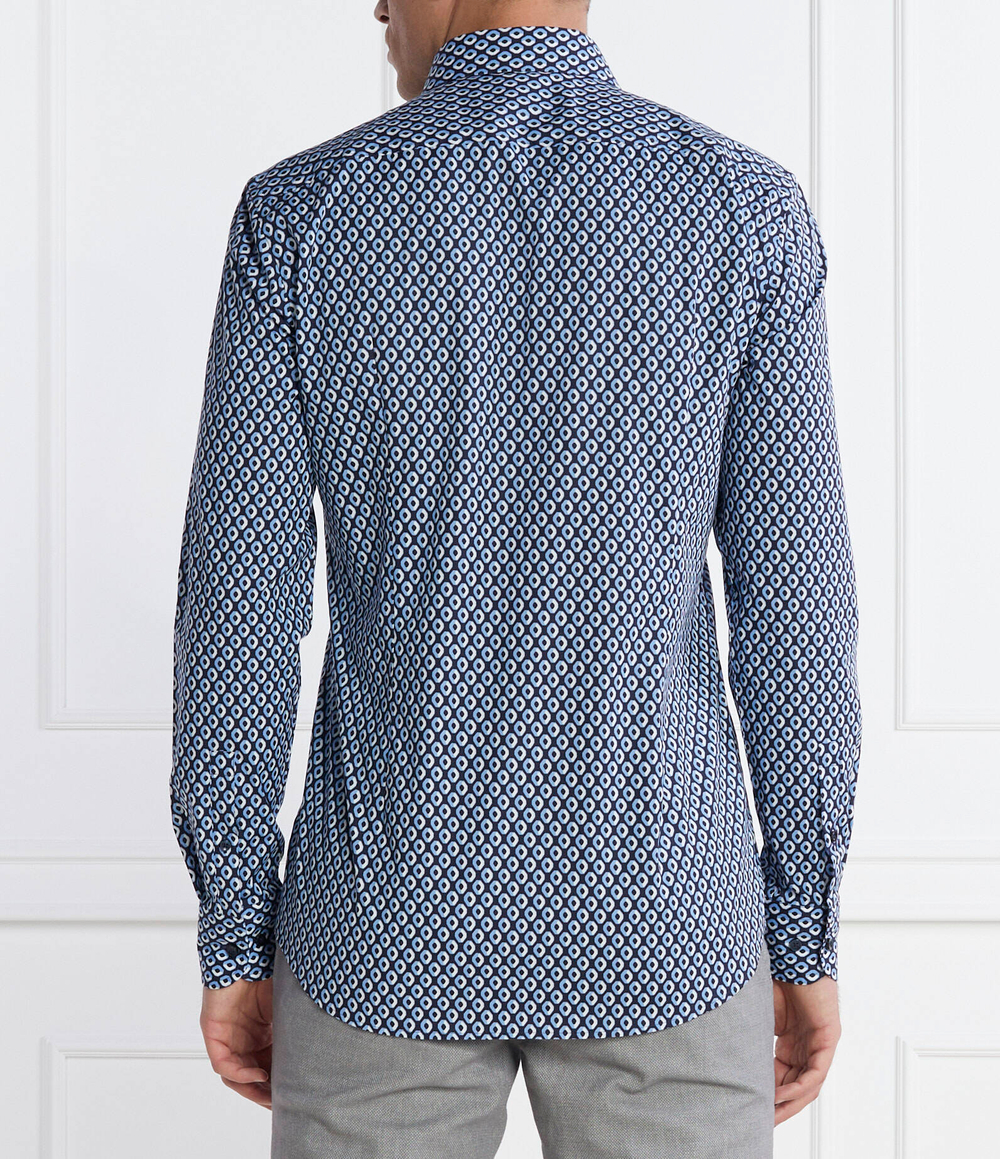 Рубашка H-HANK-kent-C1-214 BOSS BLACK - голубой(50508767)