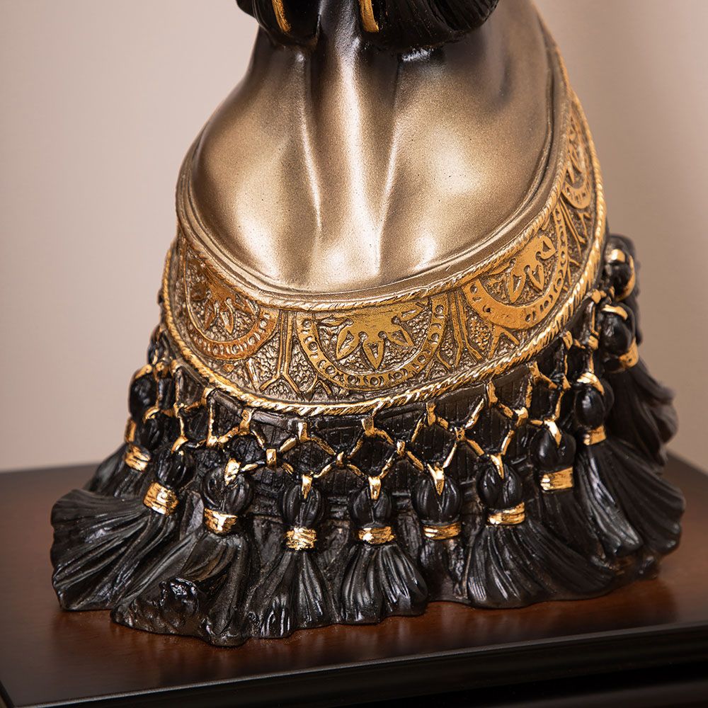 Настольная лампа с бюро Лошадь императора Бронза с абажуром 38 Mally