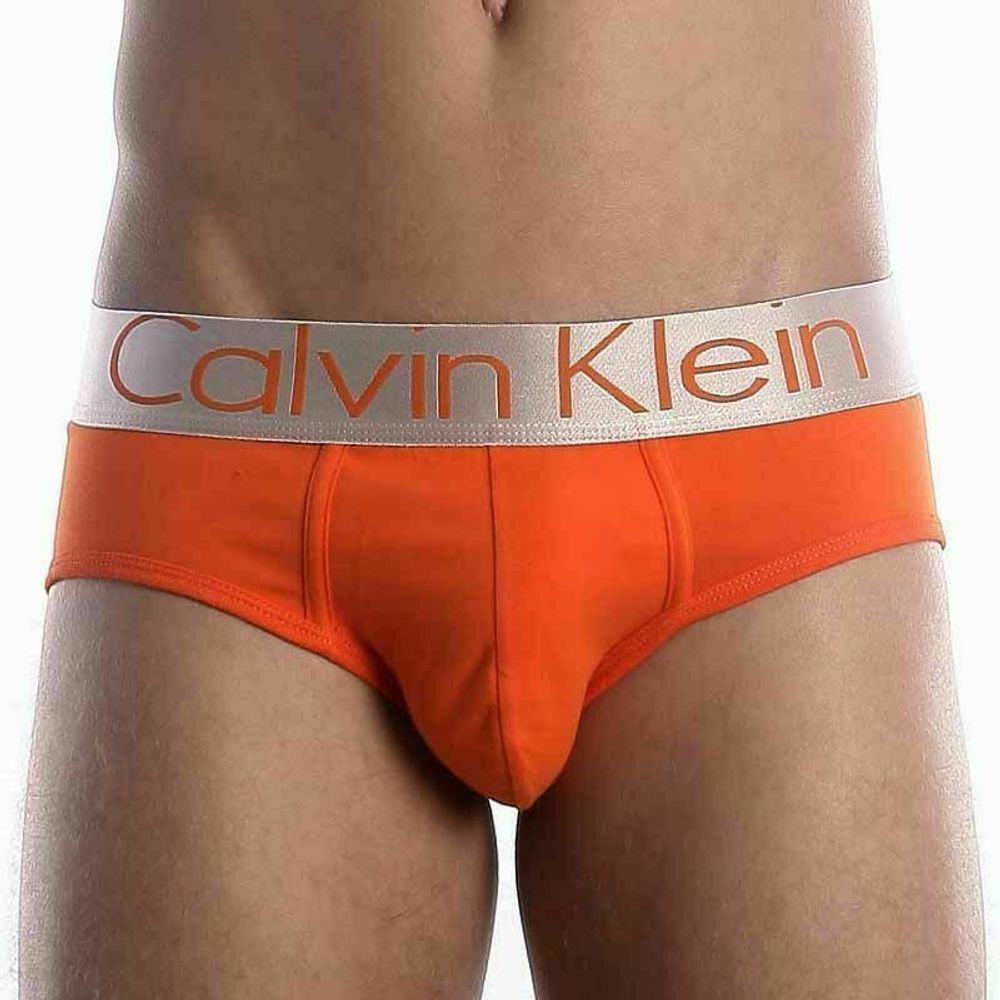 Мужские брифы оранжевые из модала Calvin Klein MODAL brief Orange