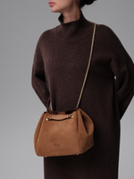 Замшевая сумка DBR 31202 светло-коричневый велюр