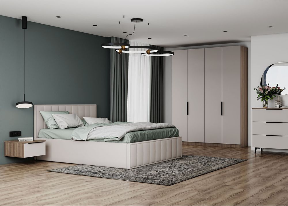 Кровать Лана (М) 1,8 (Бежевый Софт), ДСВ-Мебель, г. Пенза