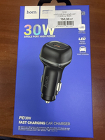 АЗУ HOCO Z58 Rank single port PD30W car Black