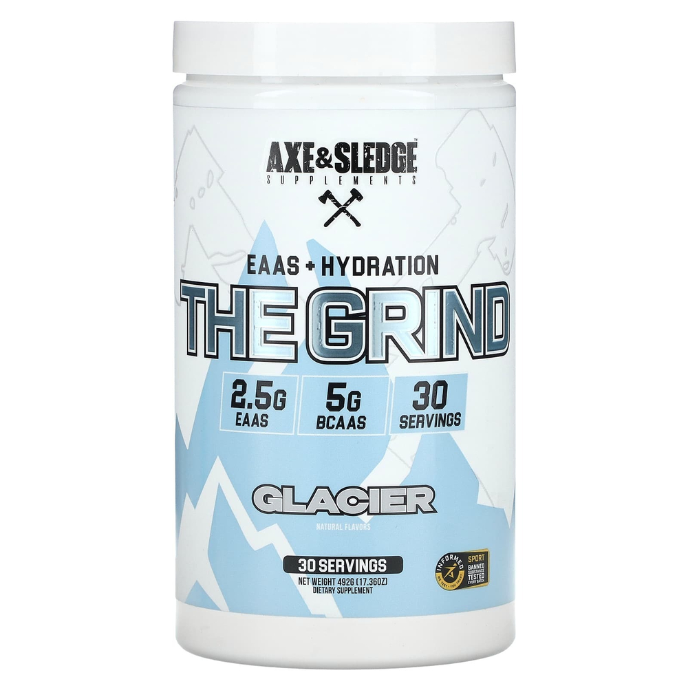 Axe & Sledge Supplements, The Grind, EAA + Hydration, снек для увлажнения, 492 г (17,36 унции)