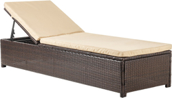 Шезлонг из искусственного ротанга Орландо цвет Шоколад