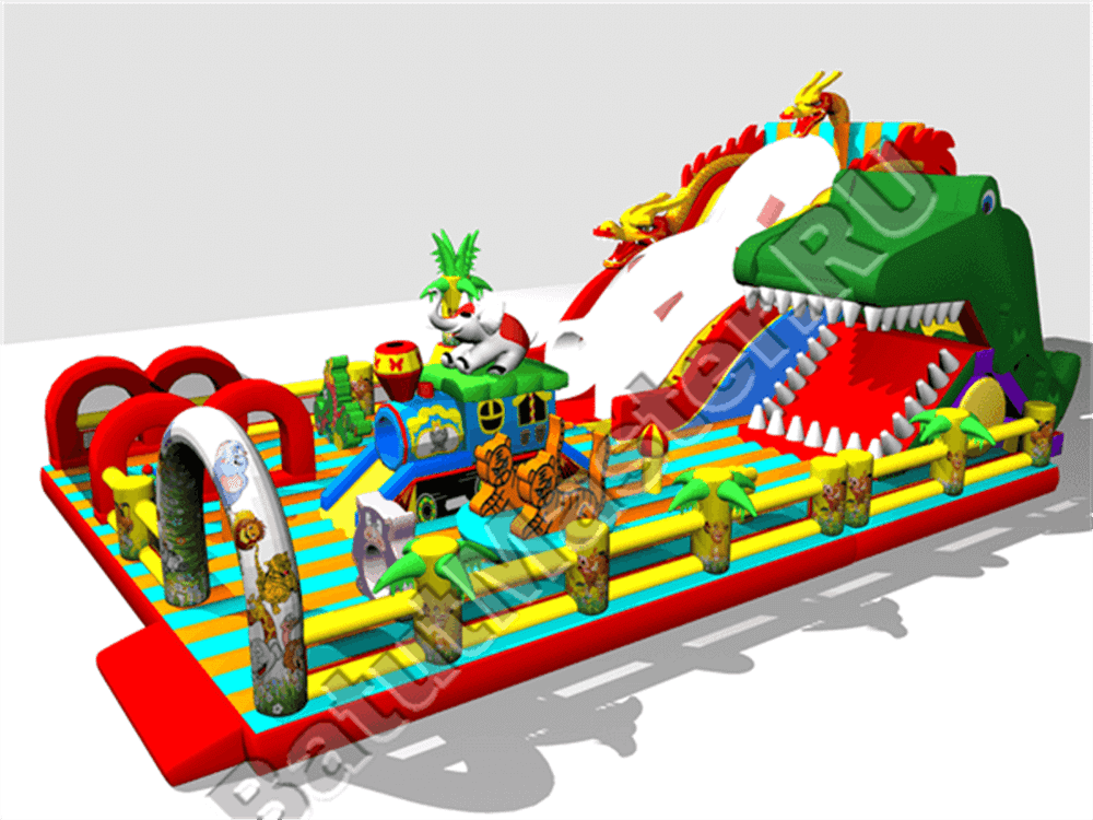 Большая и высокая горка "Змей Горыныч 3" 23*10*10 м