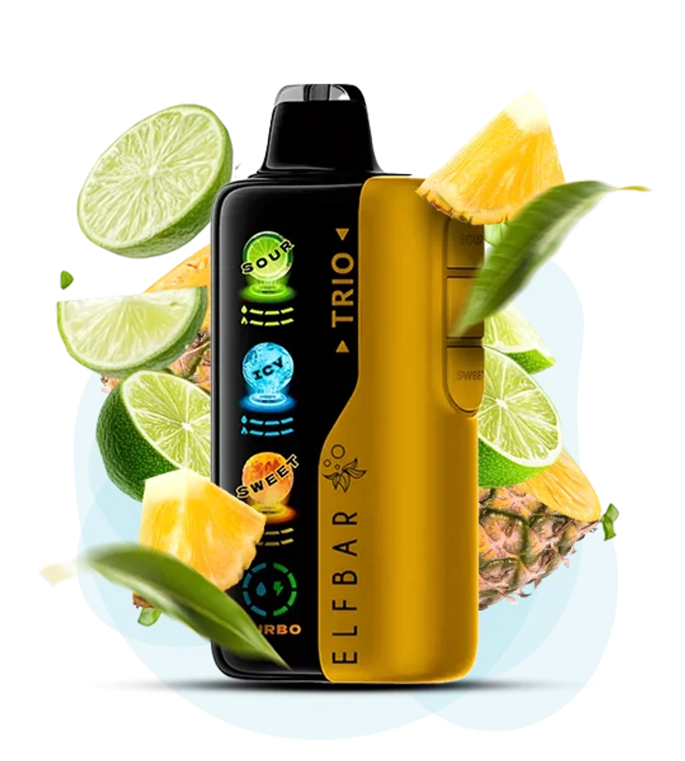 ELF BAR TRIO 40000 - Pineapple Lime (5% nic)