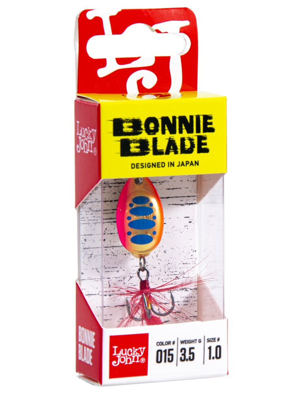 Блесна вращающаяся LUCKY JOHN Bonnie Blade №1 / 3.5 г / цвет 015