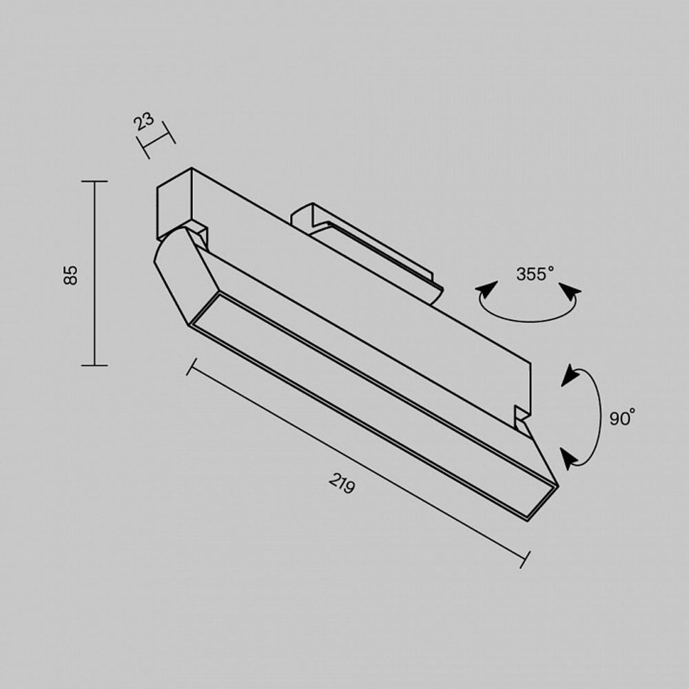 Накладной светильник Maytoni Basis Rot TR223-1-12WCCT-W-B