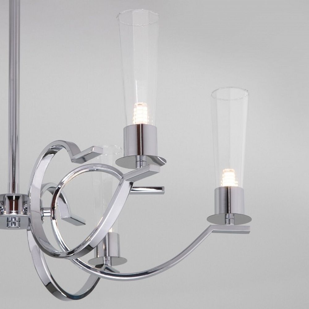 Люстра на штанге Eurosvet Rosher 60141/6 хром