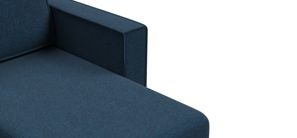 Угловой диван Норд лайт рогожка Мальмо синий