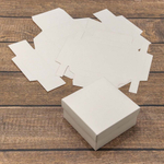 Коробка Для конфет сборная 10х10х5 см (Белый, Крафт)