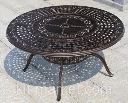 Мебель из литого алюминия Geraldine 8, античная бронза