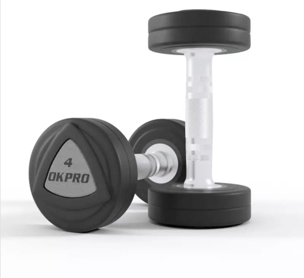 Набор полиуретановых гантелей от 12 до 30 кг (шаг 2 кг) OKPRO
