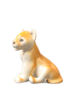 Фарфоровая статуэтка "Львенок", СССР, ЛФЗ, 1970 - 1990 гг.