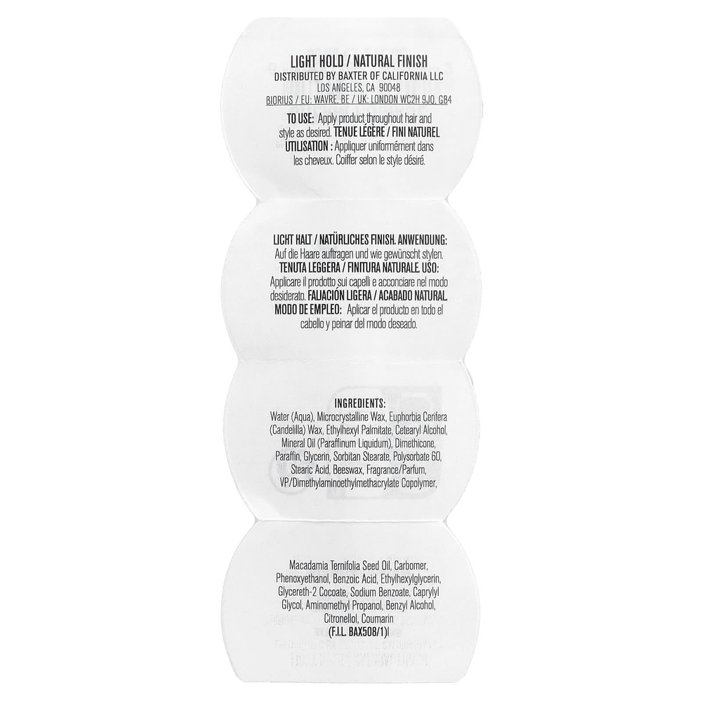 Baxter of California, крем-помада, легкая фиксация, натуральный финиш, 60 мл (2 унции)