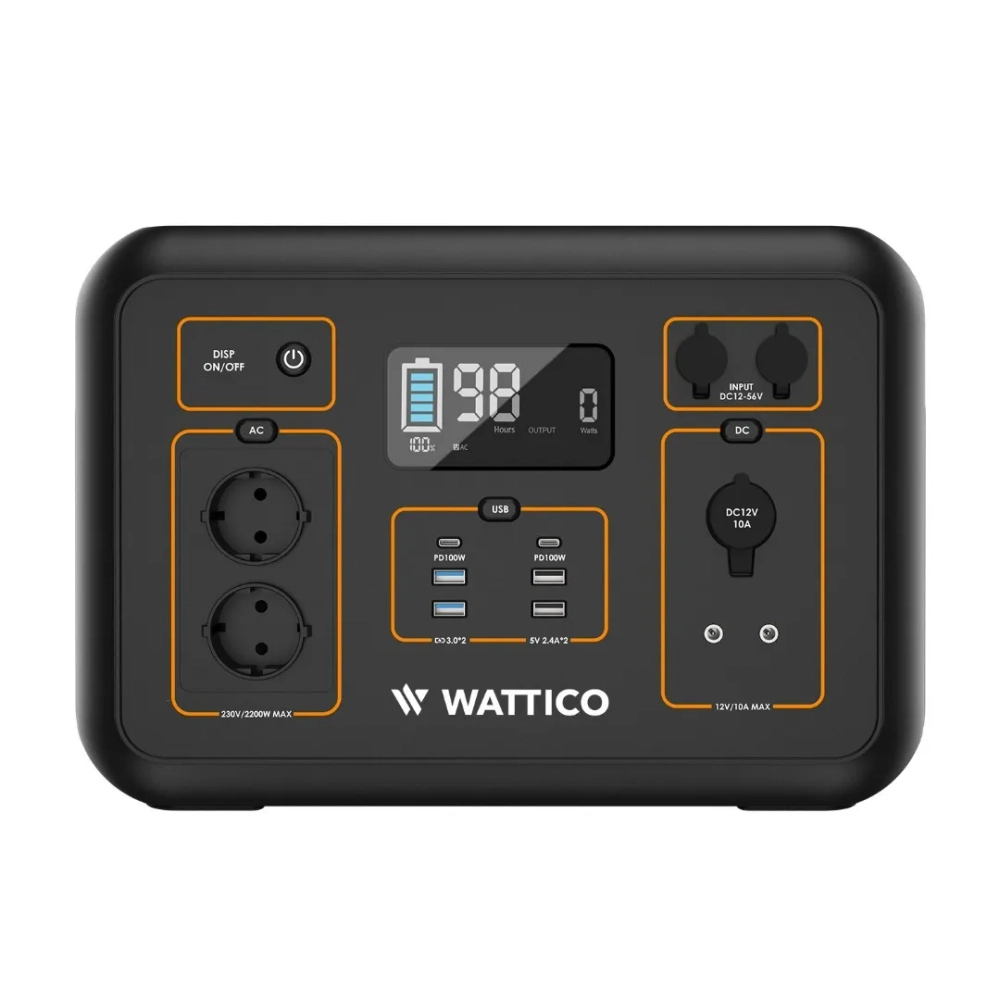 Портативная электростанция Wattico Home 2200 PRO, 2200 Вт