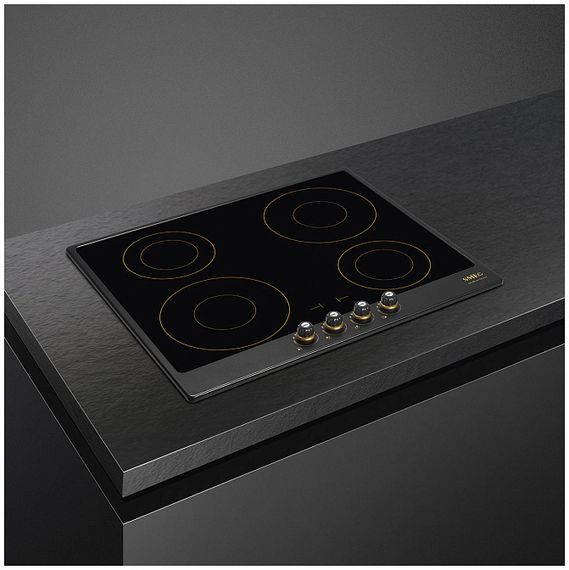 Индукционная стеклокерамич. панель Smeg SI764AOM