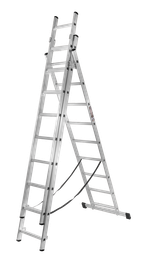 Лестница алюминиевая трехсекционная ВИХРЬ ЛА 3х9