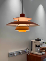 Pendant design lamp PH 5 by Louis Poulsen (orange )