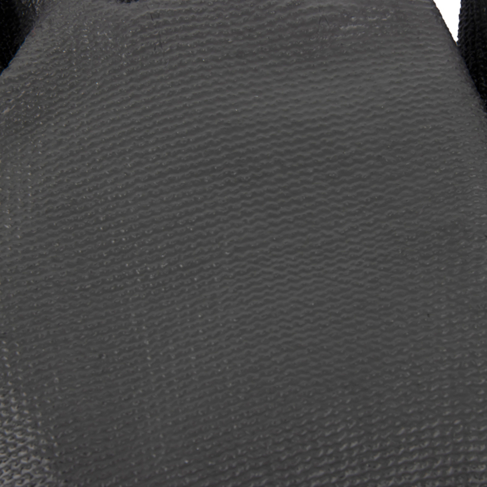WDK-PU01B/L/5, 5 пар, размер L, Перчатки ЧЁРНЫЕ защитные эластичные из нейлона с полиуретановым покрытием