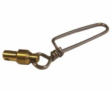 Карабин с вертлюгом Borne Тurn Сlip 9x1,5 см быстросъемный