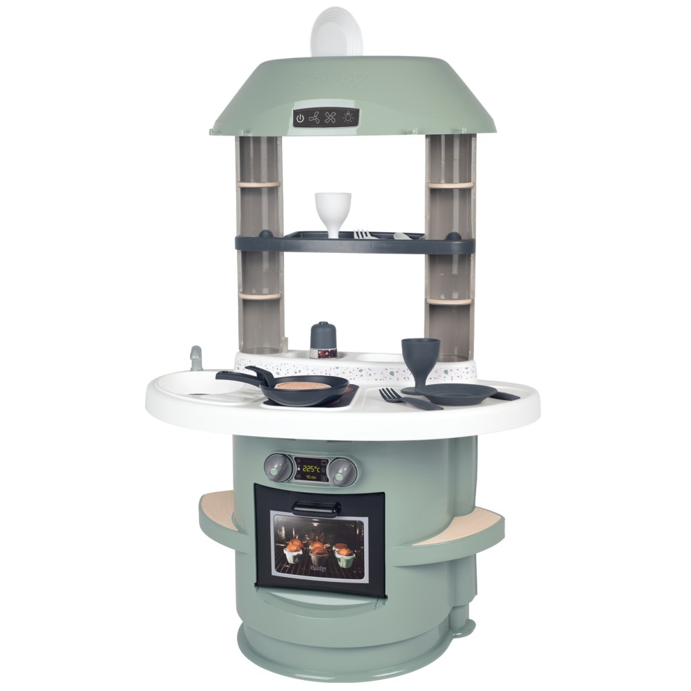 Детская кухня Smoby Nova 312700 с 13 аксессуарами для сюжетной игры от 18 месяцев — фото 2