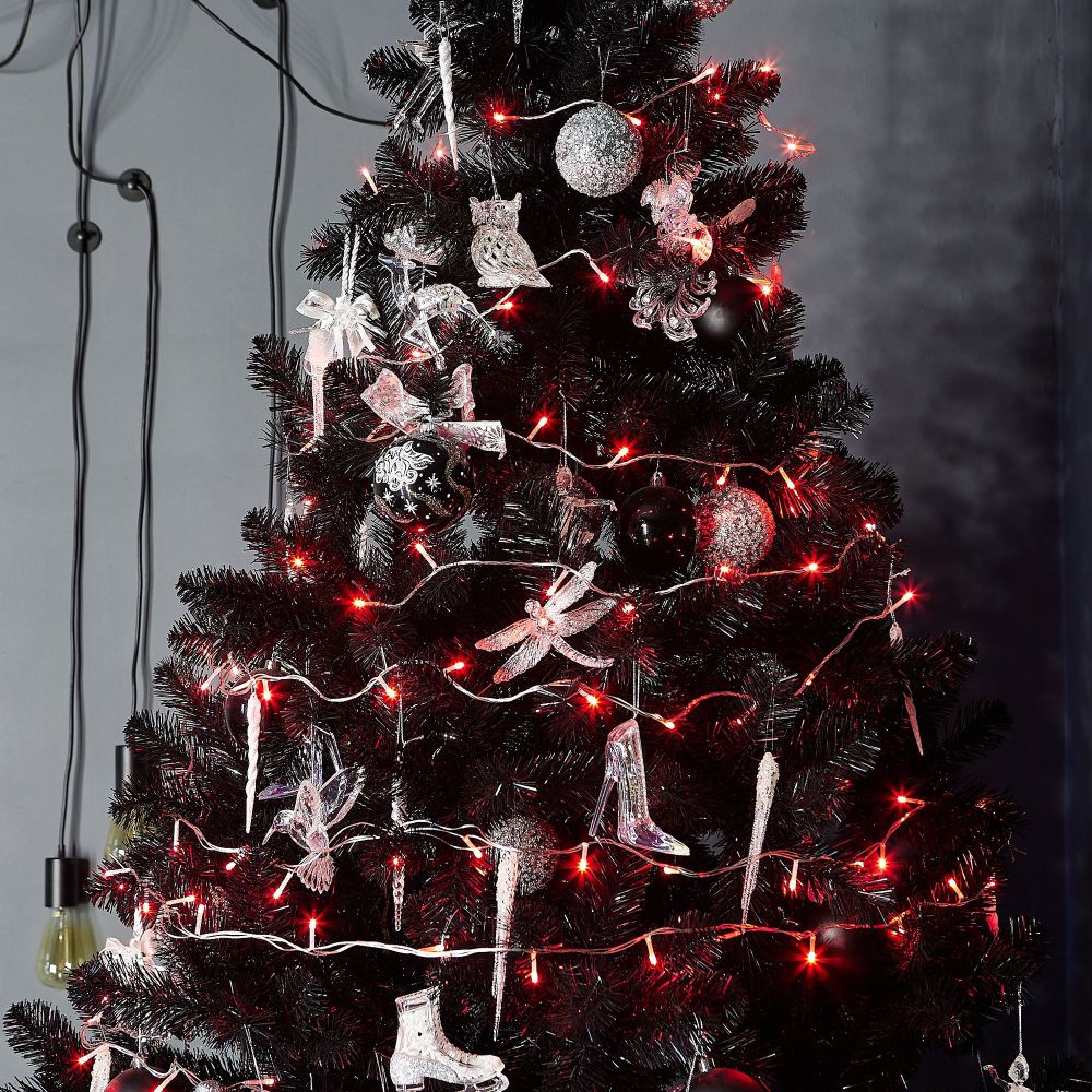 ULD-S0500-050-DTA RED IP20 Гирлянда светодиодная. 5м. 50 светодиодов. Красный свет. Провод прозрачный. ТМ Uniel