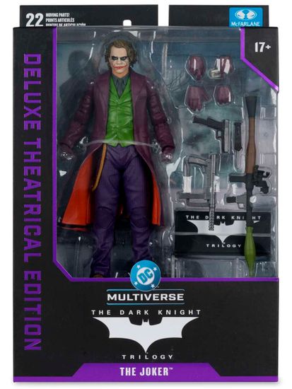 Фигурка DC Theatrical Deluxe The Dark Knight Joker 7" 17892 / Фигурка по мотивам вселенной DC, Джокер 18см